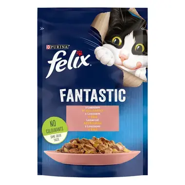 FELIX Fantastic kapsička s lososom v želé 85g